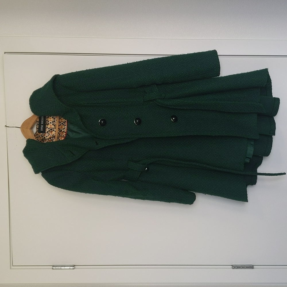 Steve Madden Green hooded coat
